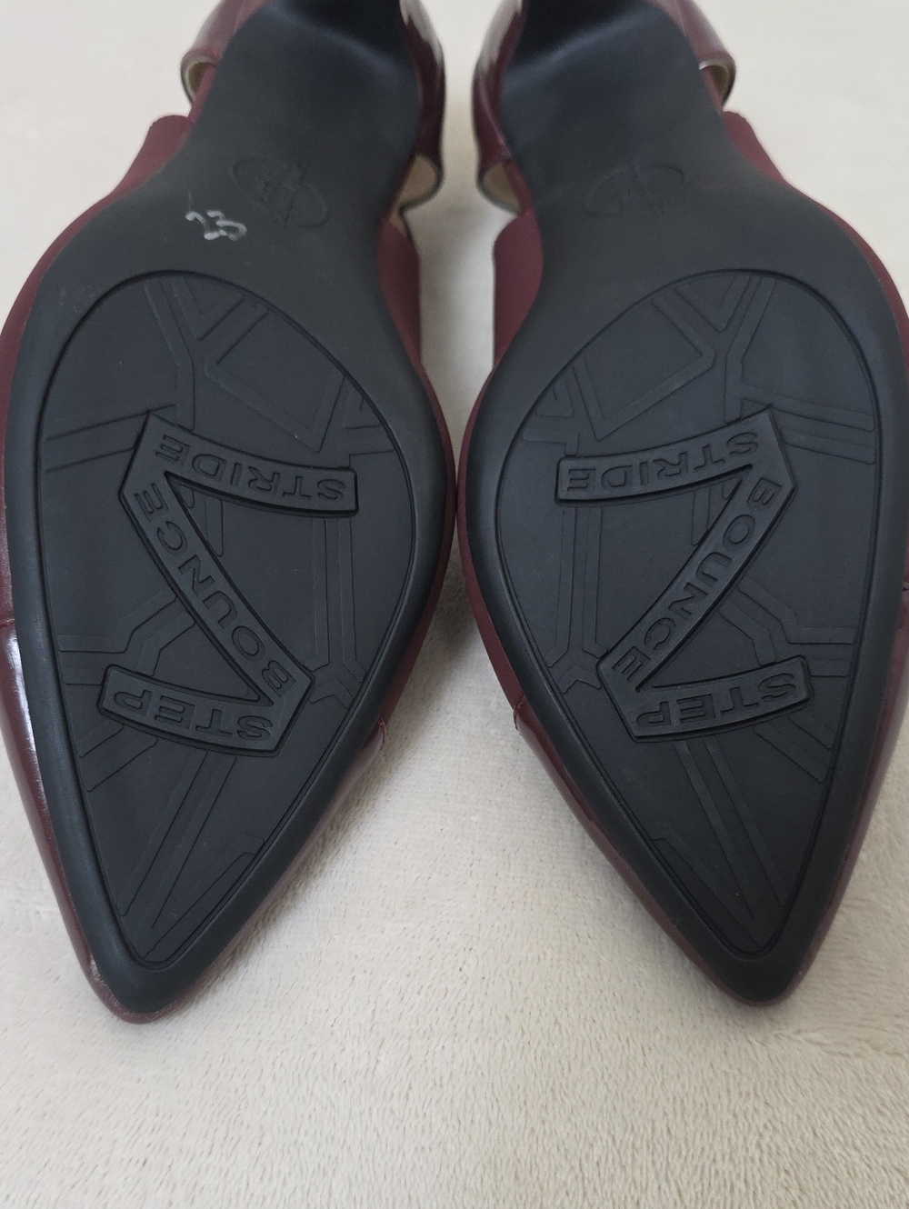 NWOT Simply Comfort Lifestyle Burgundy Slingback Kitten Heel Pumps Women's 9.5W - Picture 5 of 12